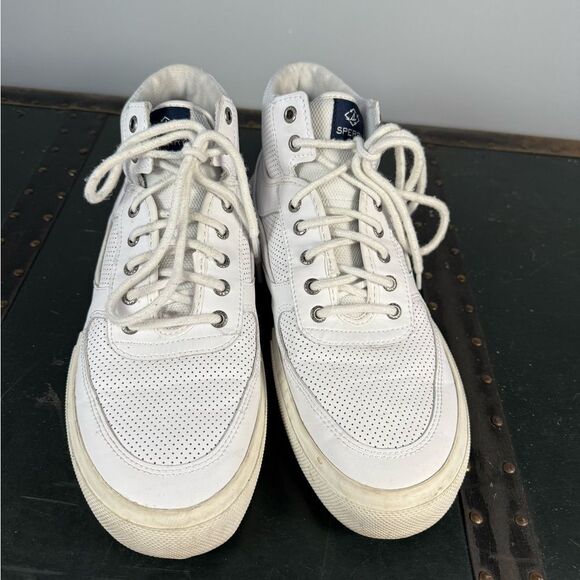 Sperry Top-Sider STS24694  Soletide Mid Seacycled Mens Sneakers White Size 12 M - Picture 3 of 7